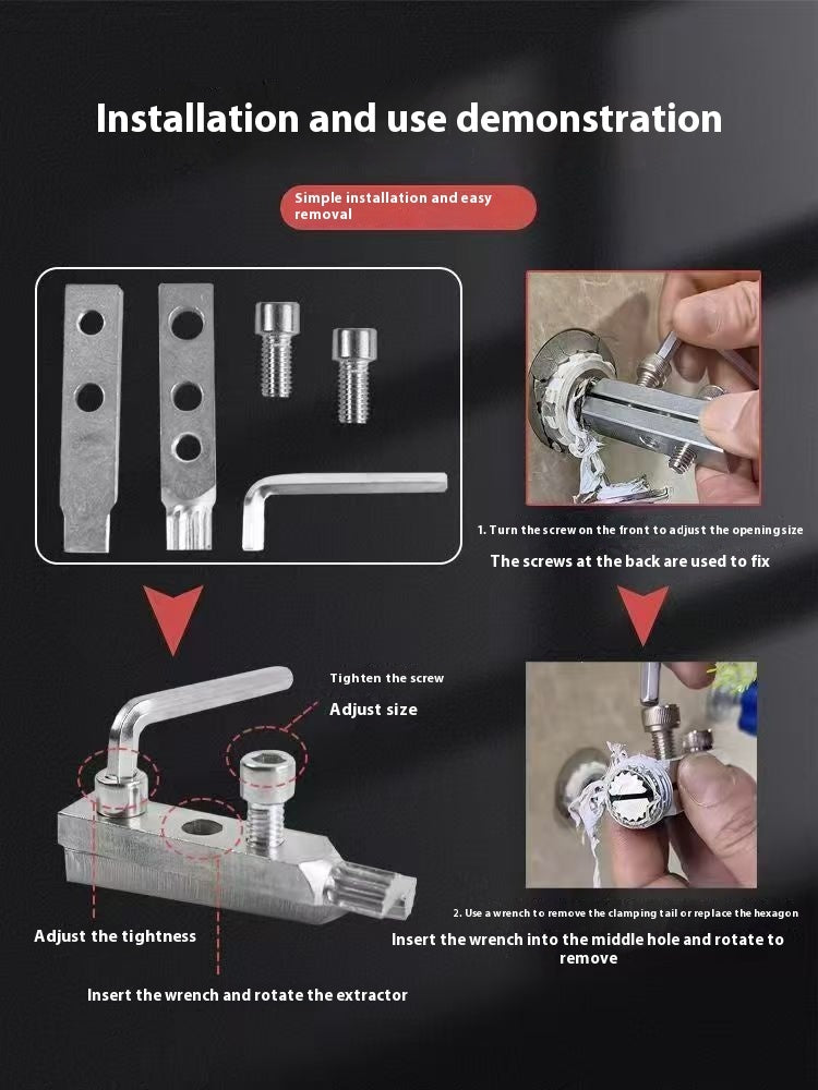 New Faucet Angle Valve Broken Wire Extractor